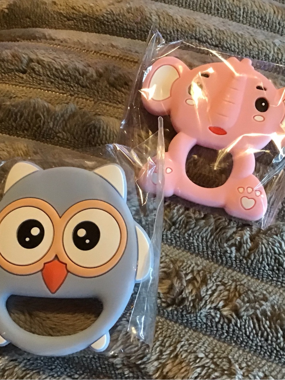 adidas Baby Animal Silicone Teethers - Blue & Pink - Picture 5 of 7
